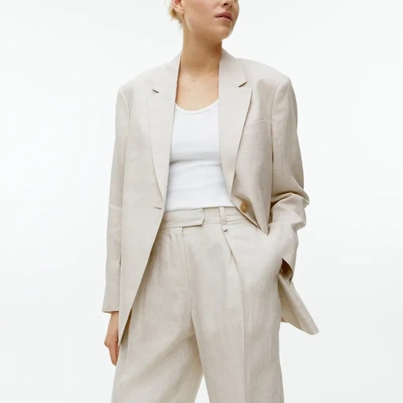 ARKET Oversized Linen Blazer size 36 - Picture 2 of 8